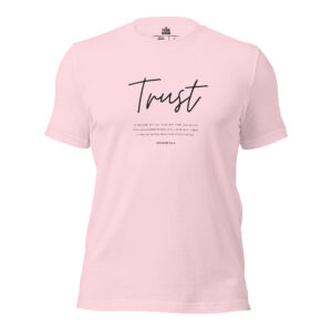 Trust in the Lord Tee - Proverbs 3:5-6 - Pastel Pink
